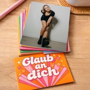 Albumklappkarte (signiert) + Ermutigungs-Postkarten (6er Set)